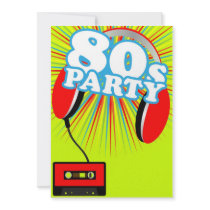 Retro Party Personalized Invitations