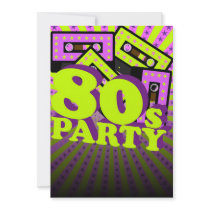 Retro Party Custom Invitation