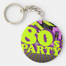 Retro Party Key Chains