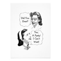 Retro Party invitations