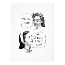 Retro Party Personalized Invitation