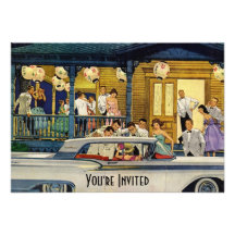 Retro Party Time V2 Invite