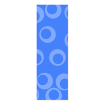 Retro pattern. Circle design in blue. Business Card