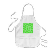 Retro pattern. Circle design in green. Aprons