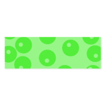 Retro pattern. Circle design in green. Business Card