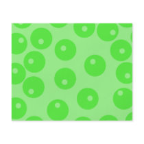 Retro pattern. Circle design in green. Custom Flyer