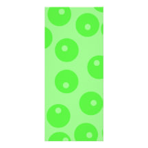 Retro pattern. Circle design in green. Personalized Invitation