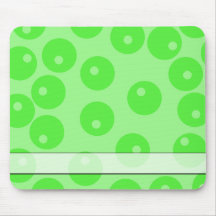 Retro pattern. Circle design in green. Mouse Pads