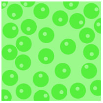 Retro pattern. Circle design in green. Photo Cutout