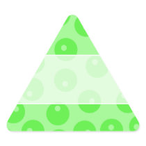 Retro pattern. Circle design in green. Stickers