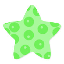 Retro pattern. Circle design in green. Stickers