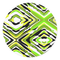Retro Pattern Round Sticker