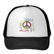 Retro Peace Hat