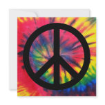 Retro Peace invitations