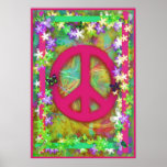 Retro Peace Poster posters