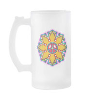 RETRO PEACE SIGN COFFEE MUG