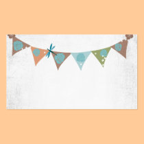 Retro pennants Business Card business cards