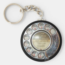 RETRO PHONE DIAL keychain