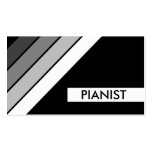 retro PIANIST Business Card Templates