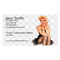 Retro Pin Up business cards