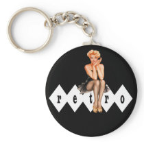 Retro Pin-Up Key Chains
