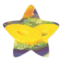 Retro Pineapple Artwork Sticker