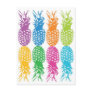 Retro Pineapple Hawaii Card Postcard