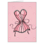 Retro Pink Corset cards