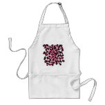 Retro Pink Leopard Print aprons