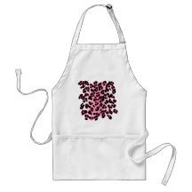 Retro Pink Leopard Print Apron