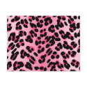 Retro Pink Leopard Print postcards