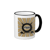 RETRO PITTSBURGH HOCKEY COFFEE MUG