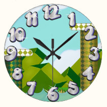 Retro Platform Game wall clocks