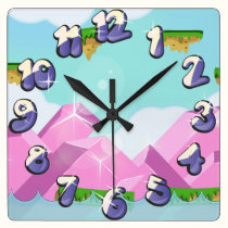 Retro Platform Game wall clocks