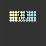 Retro polka dot women silhouette tee shirt