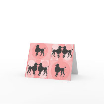 Retro Poodle Notecards
