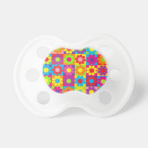 Retro Pop Flower Power Pacifier