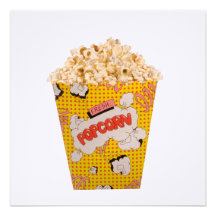 Retro Popcorn - Colour Custom Invitation