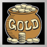 retro pot of gold posters