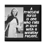 RETRO PRACTICAL  NURSE - HUMOR -  LPN magnets