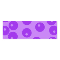 Retro Purple Circles Pattern. Business Card