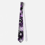 Retro purple grunge tie