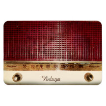 Retro radio magnet