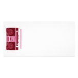 retro radio photo card