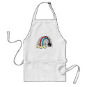 retro rainbow and pot o gold aprons