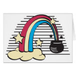 retro rainbow and pot o gold cards
