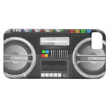 retro rainbow buttons boombox ghetto master iPhone 5 covers