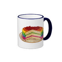 Retro Rainbow Cake Coffee Mug