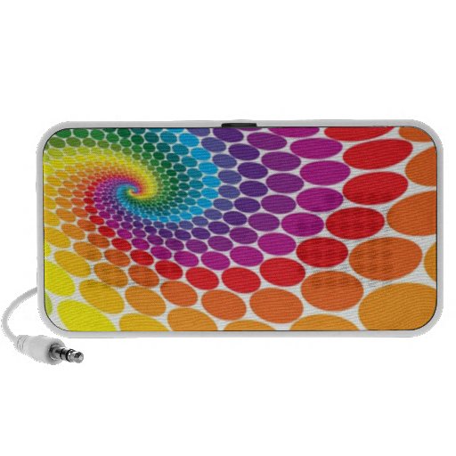 Retro Rainbow Dots Speaker