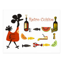 Retro Recipe Postcard
